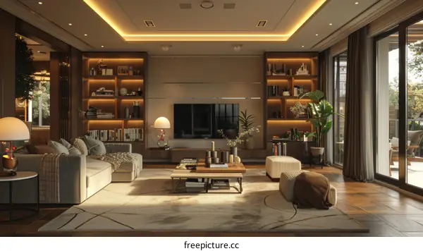 Luxurious Living Room Interior Design: A Haven of Comfort and Style