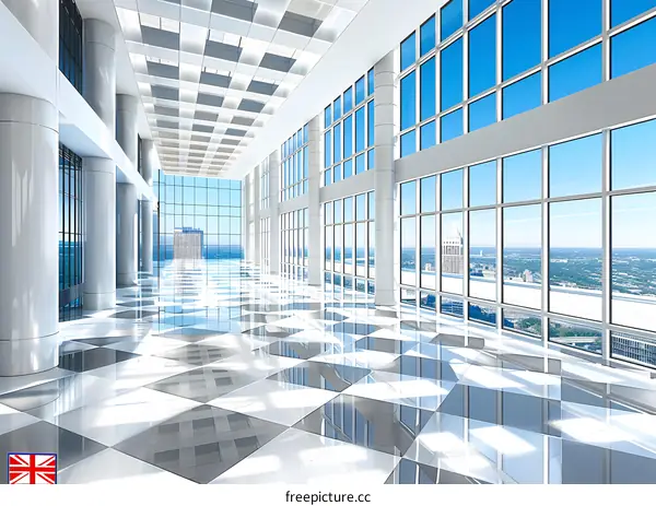 Modern Office Building With City View