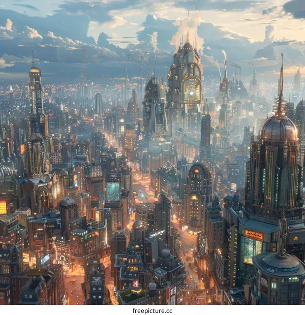 Futuristic City Skyline