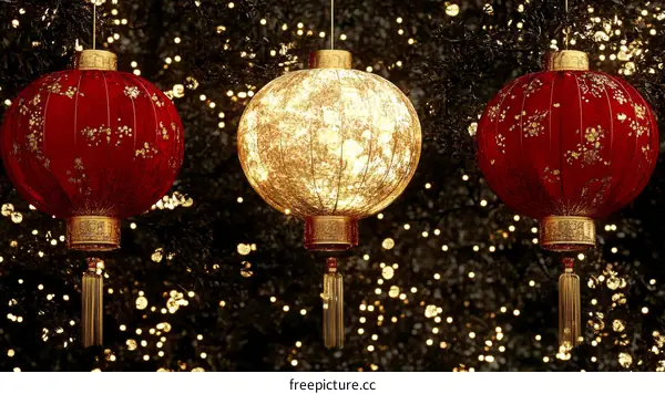 Chinese New Year Decorative Lanterns
