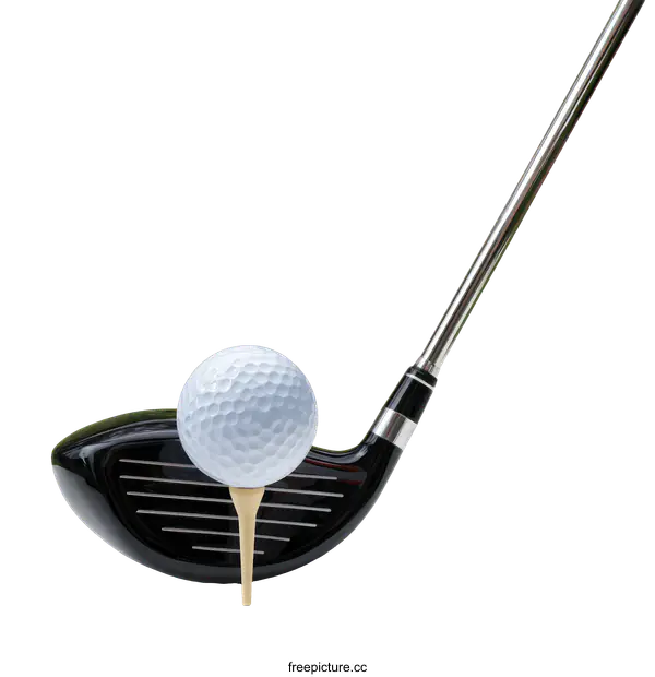 [Transparent Background PNG]Golf Club with Golf Ball and Tee