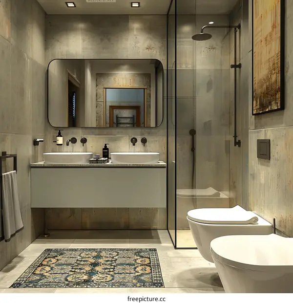 Modern Industrial Bathroom Interior Design