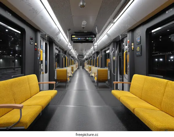 Modern Subway Train Interior Design