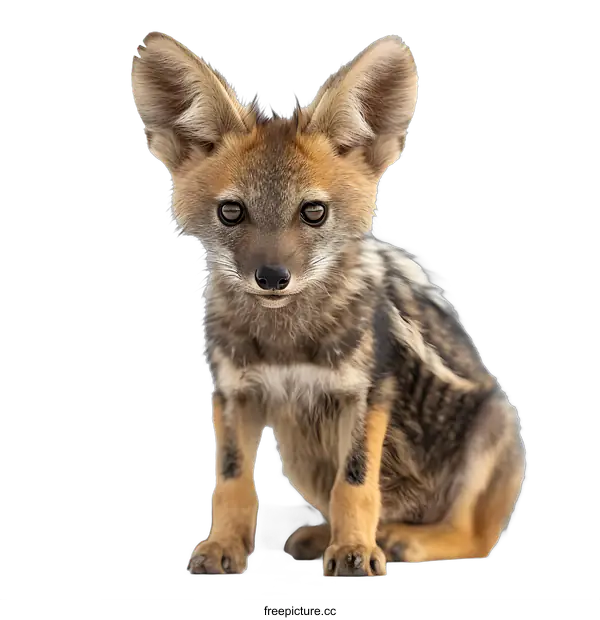 [Transparent Background PNG]Bat-eared fox