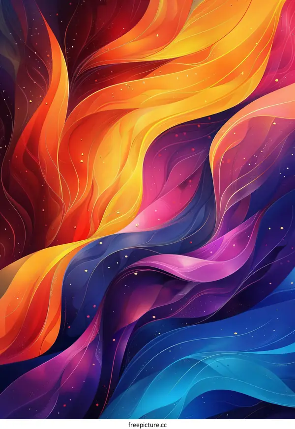 Colorful Wavy Shapes