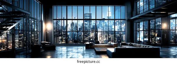 Modern Loft Apartment with City View