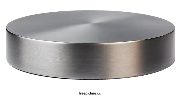 [Transparent Background PNG]Modern Brushed Metal Round Platter