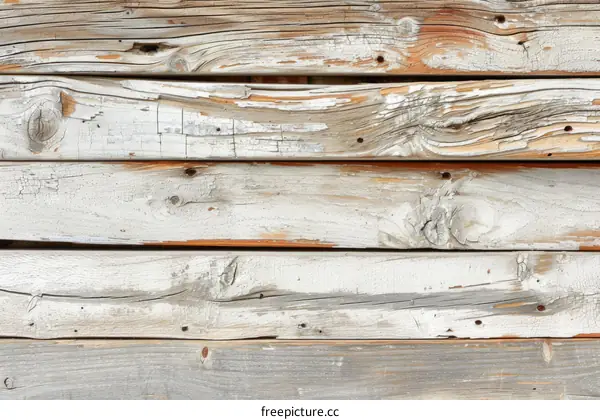 Old Weathered Wooden Fence Texture