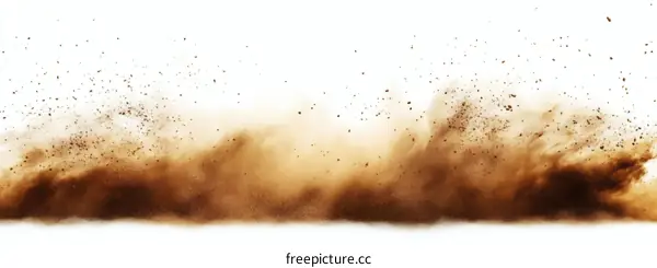Brown Dust Explosion Abstract Photography