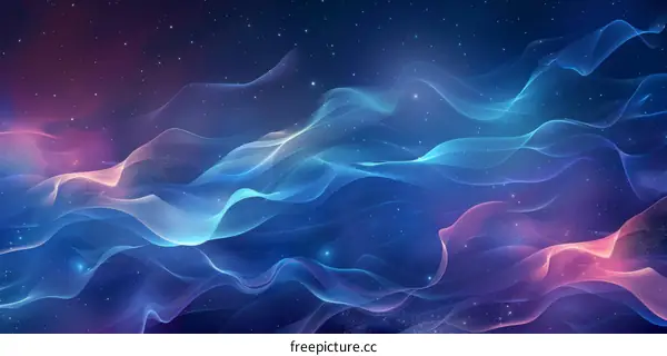 Abstract Cosmic Nebula Art Design