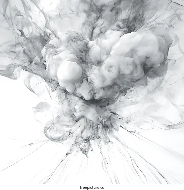 Abstract Ink Explosion Artwork