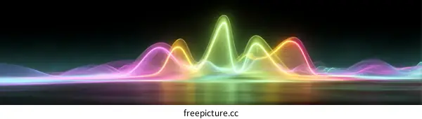 Abstract Colorful Wave Patterns