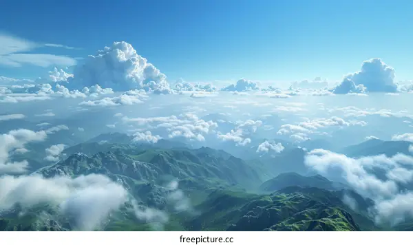 The Spectacular Mountains and Clouds