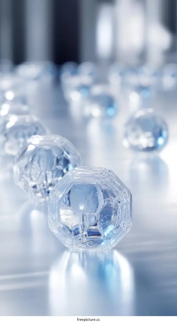 Abstract Ice Crystals Design