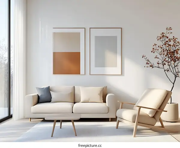 Modern Minimalist Living Room Interior Design