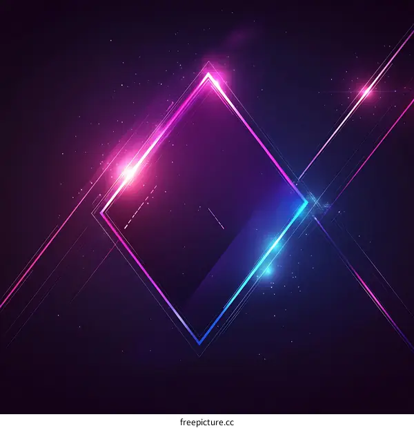 Abstract Neon Geometric Design Background