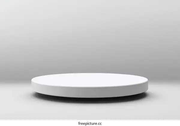 Simple White Round Display Stage