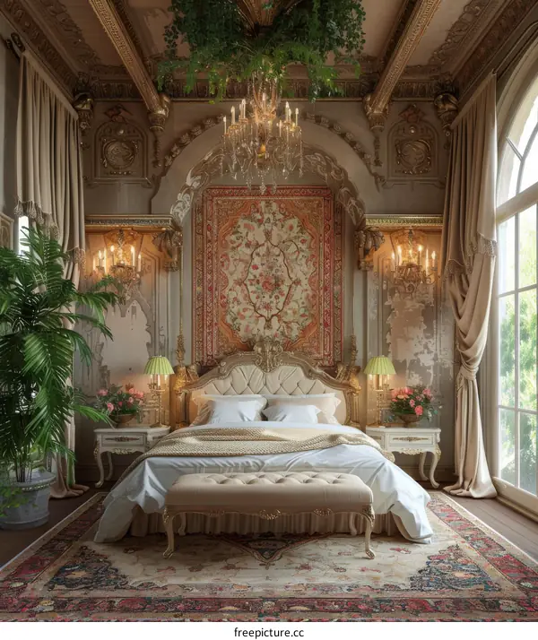 Luxury Vintage Bedroom Interior Design