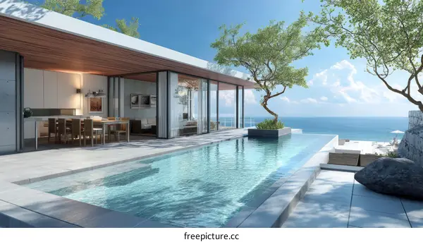 Luxury Rooftop Pool Villa with Ocean View