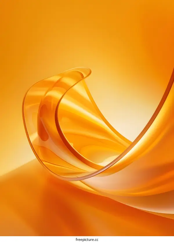 Abstract Orange Wave Background