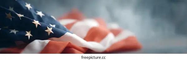 Close Up of the American Flag