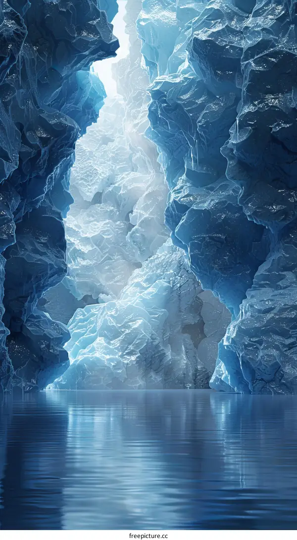 Azure Ice Cave Reflections