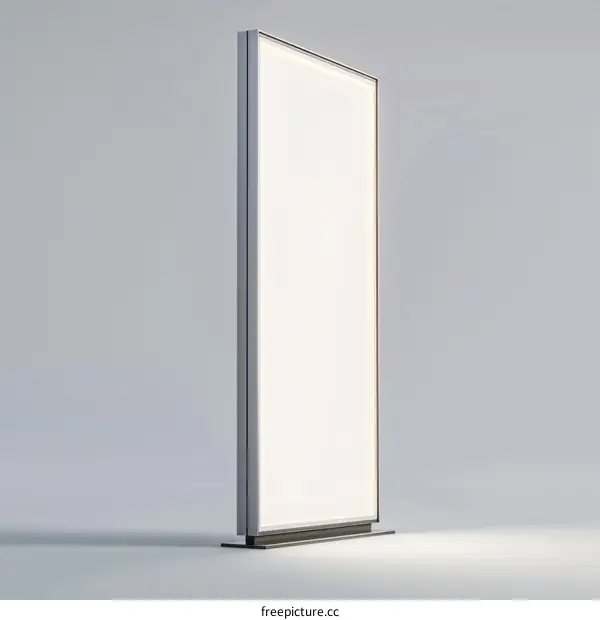 Single-sided lightbox with aluminum frame