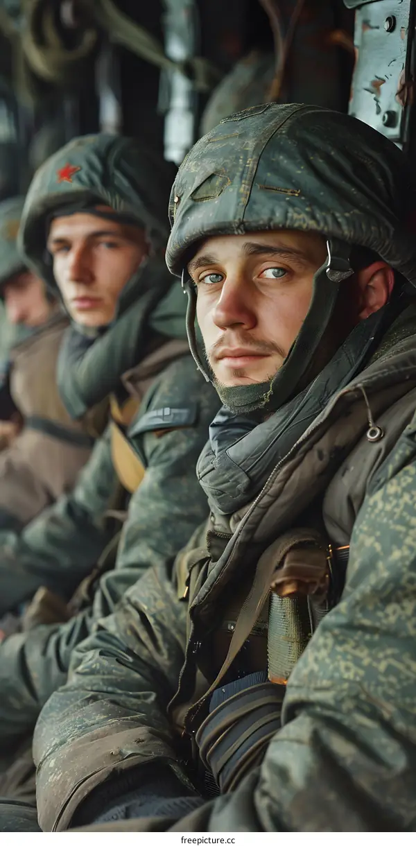 Russian soldiers in the Donbas region of Ukraine