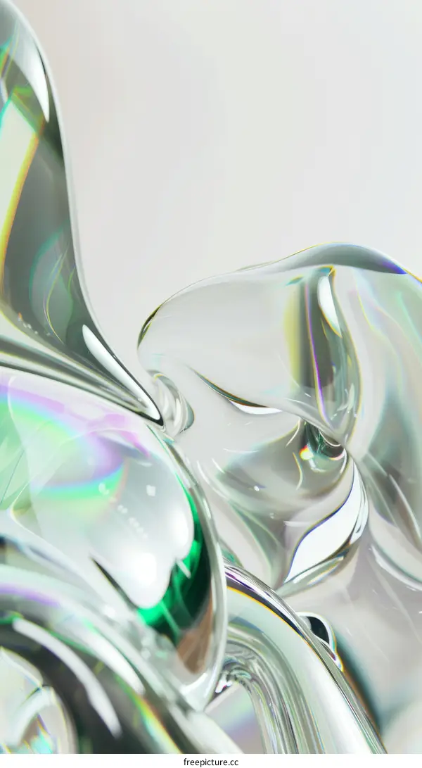 Abstract render of glassmorphism