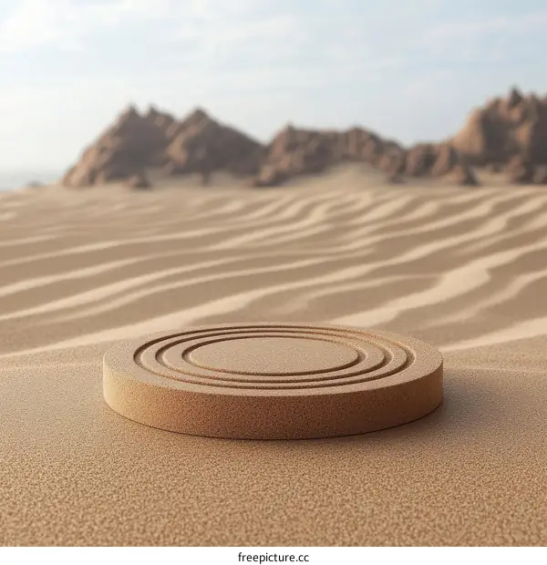 Desert Sand Product Display Platform