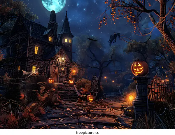 Halloween Pumpkin House