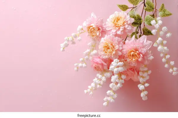 Beautiful Pink and White Flower Arrangement