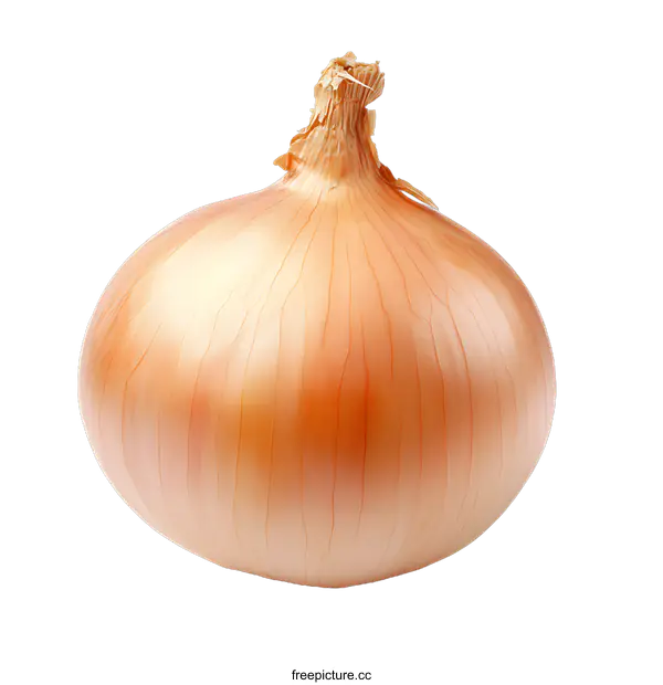 [Transparent Background PNG]Whole Yellow Onion Isolated On transparent background