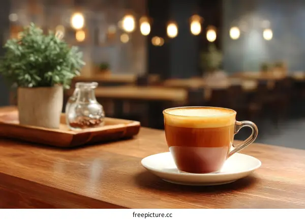 Cozy Cafe Corner with Coffee