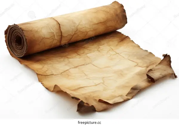 Old paper scroll