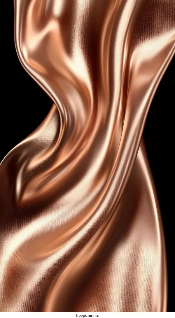 Abstract Luxurious Rose Gold Fabric Texture