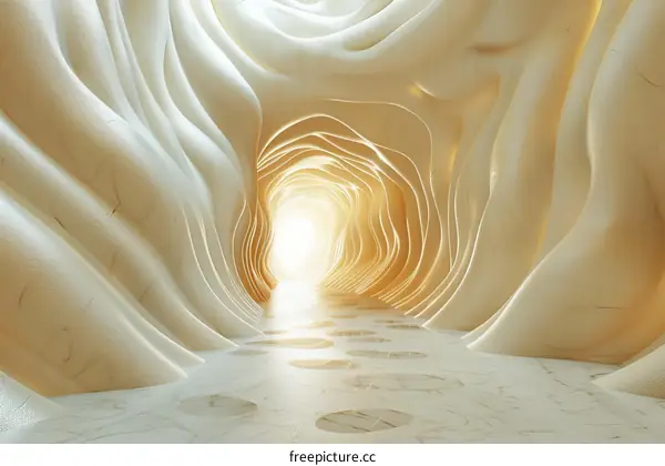 Abstract Architectural Tunnel with Light