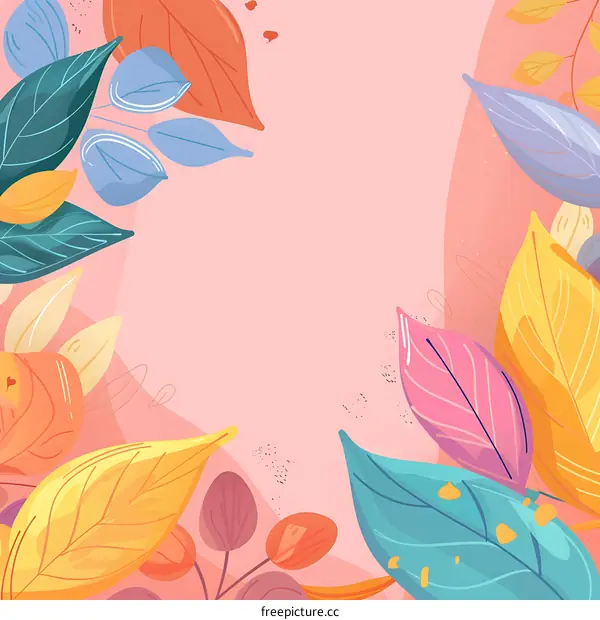 Colorful Floral Pattern Background