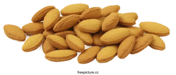 [Transparent Background PNG]Pile of Oval Shaped Cookies