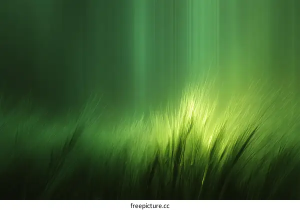 Submerged Green Grass Abstract Background