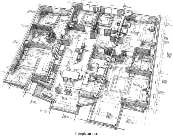 Architectural Floor Plan Drawing Design