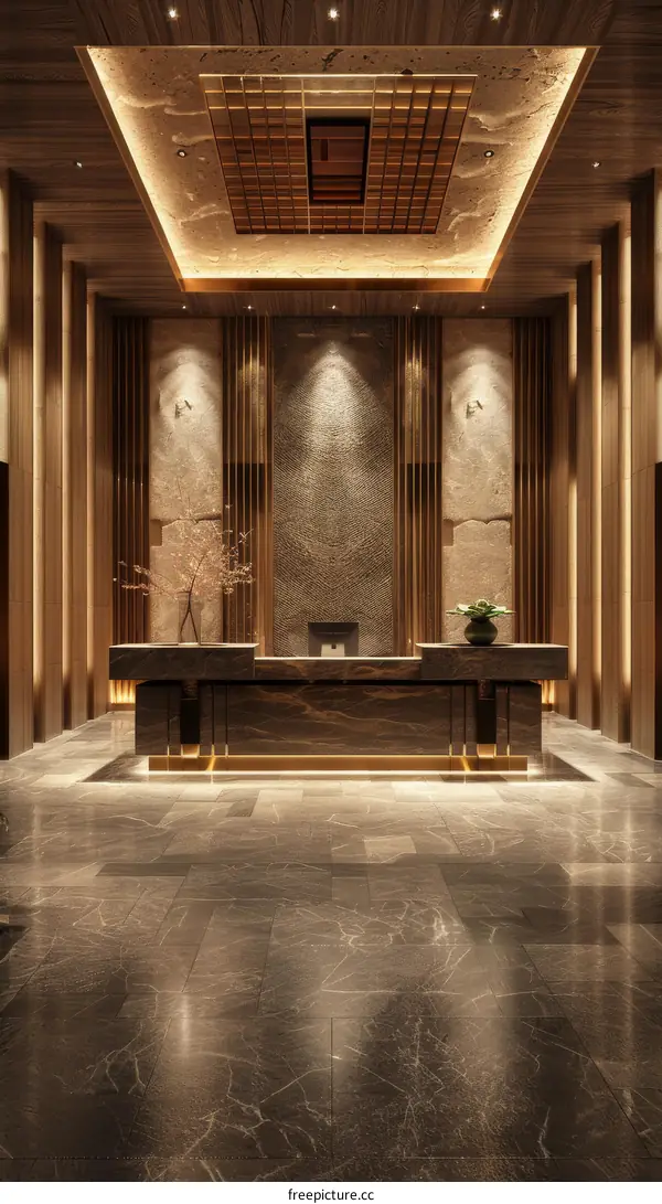 Luxurious Hotel Lobby with Modern Design