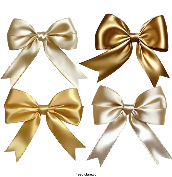 [Transparent Background PNG]Elegant Gift Ribbons in Assorted Colors