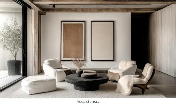 Modern Minimalist Living Room Interior Design