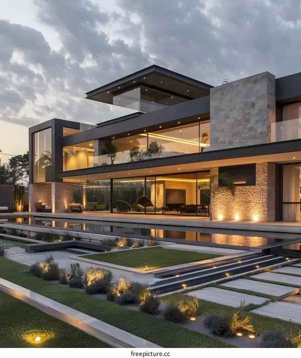 Modern Luxury Villa with Infinity Pool and Beautiful Landscape