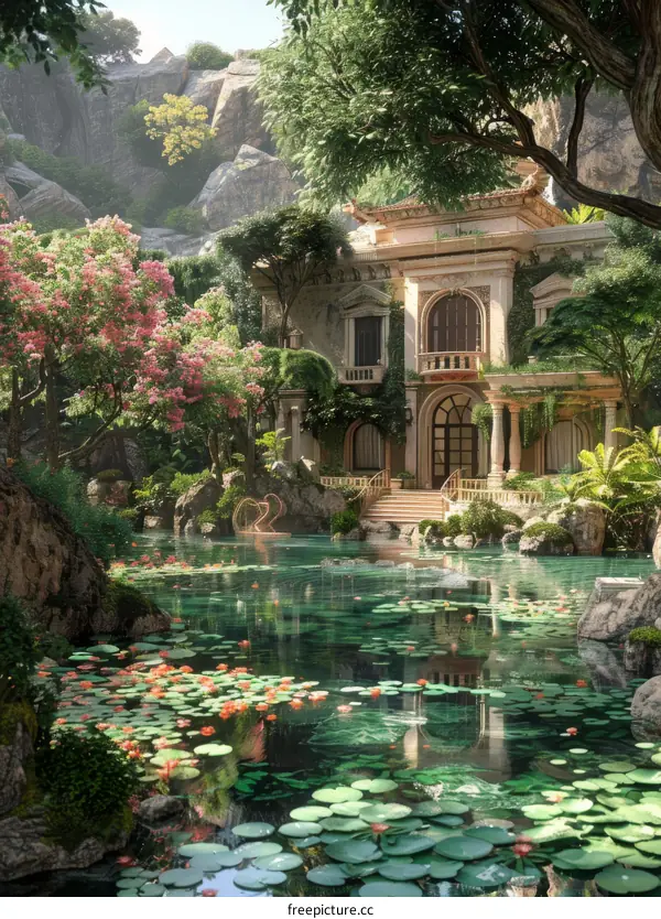 Secluded Mansion on a Tranquil Lake