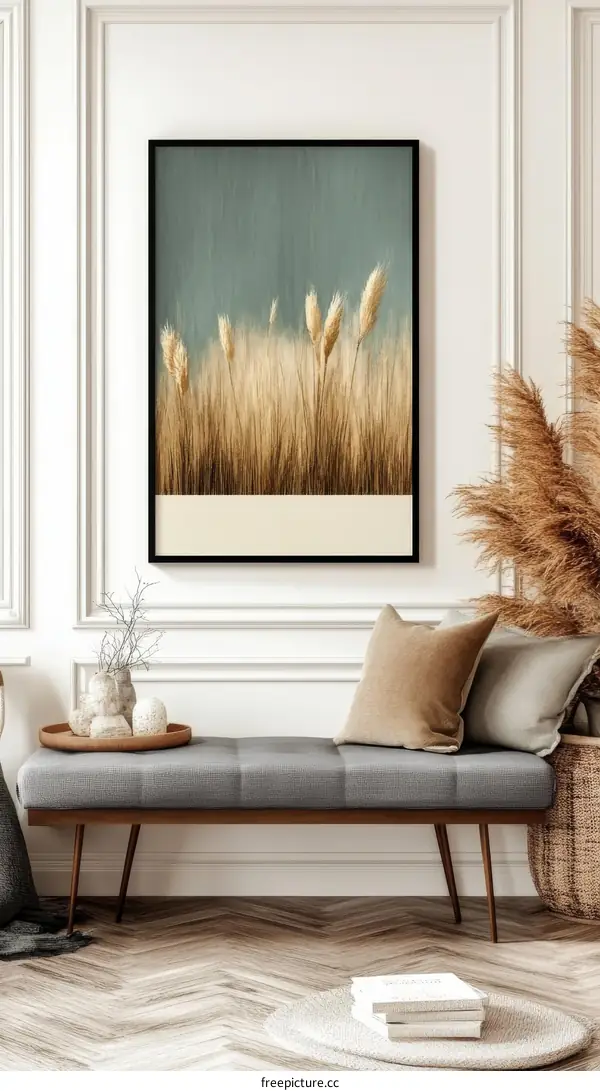 Golden Grass Field in Soft Light