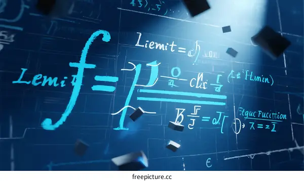 Mathematical Equation with Calculus and Limit Concepts