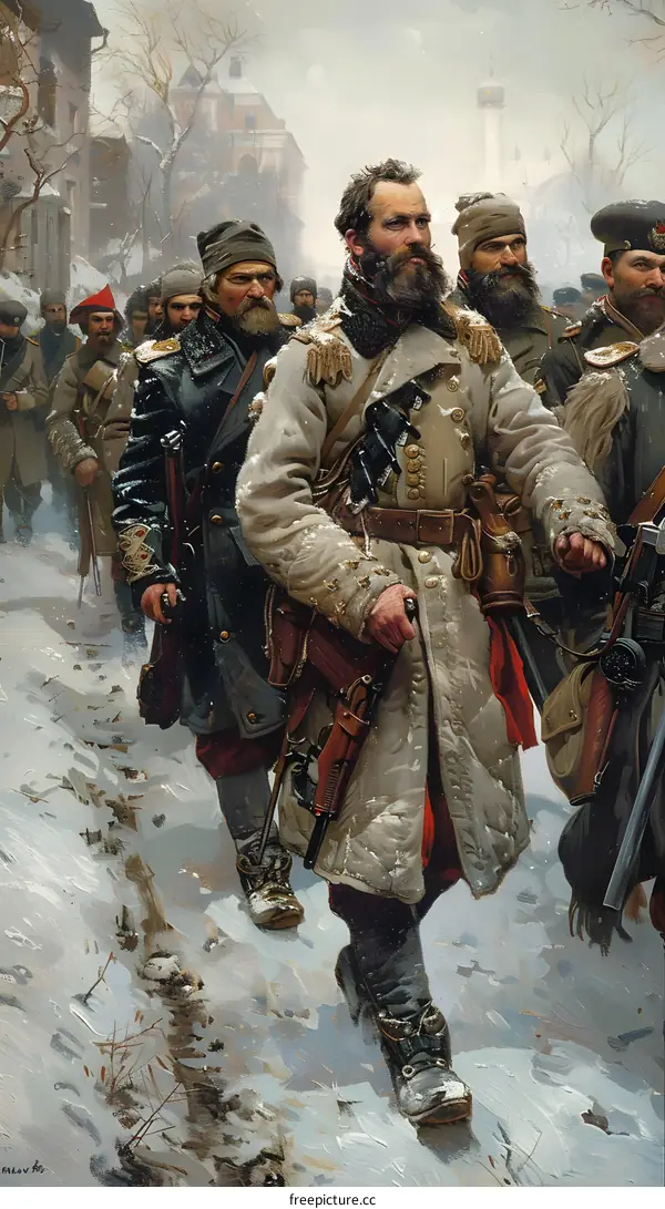 Russian troops entering Tarnovo in 1877