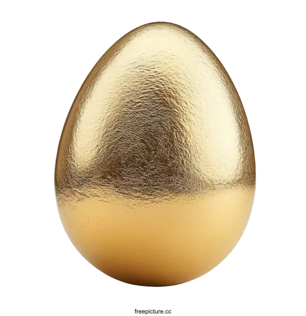[Transparent Background PNG]Golden Egg Illustration Against transparent background